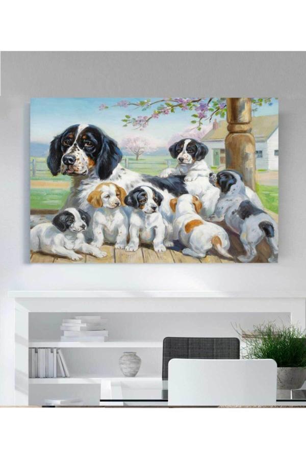 Köpek Resimli Kanvas Tablo - Image 1