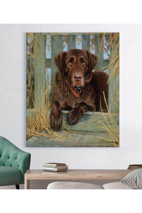 Köpek Resimli Kanvas Tablo - Image 1