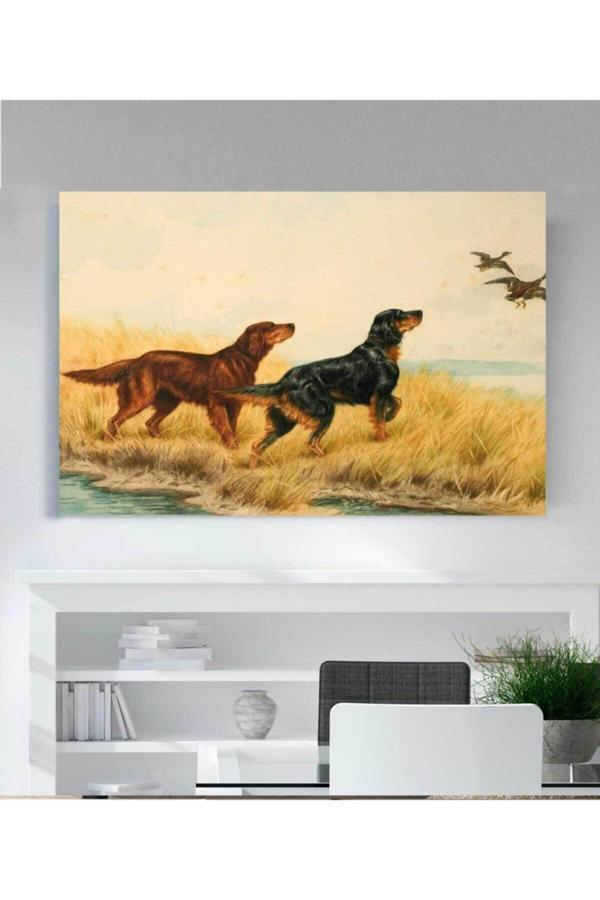 Köpek Resimli Kanvas Tablo - Image 1