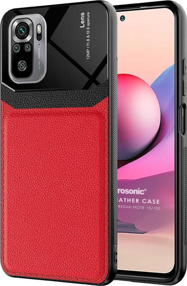 Microsonic Xiaomi Poco M5s Kılıf Uniq Leather Kırmızı - Image 1