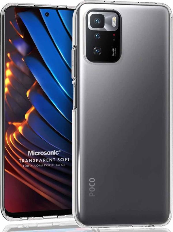 Microsonic Xiaomi Poco X3 GT Kılıf Transparent Soft Beyaz - Image 1