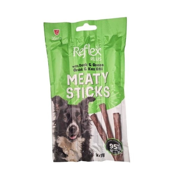 REFLEX PLUS ÖRDEK VE KAZ ETLİ ÇUBUK YETİŞKİN KÖPEK ÖDÜL 3*11 GR - Image 1