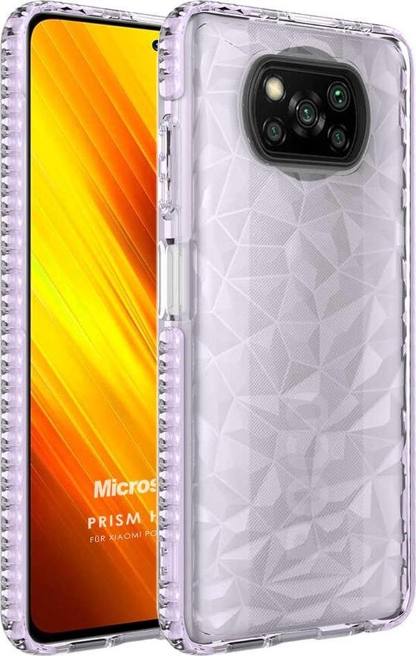 Microsonic Xiaomi Poco X3 NFC Kılıf Prism Hybrid Mor - Image 1