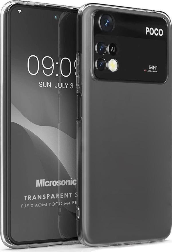 Microsonic Xiaomi Poco M4 Pro 4G Kılıf Transparent Soft Şeffaf - Image 1