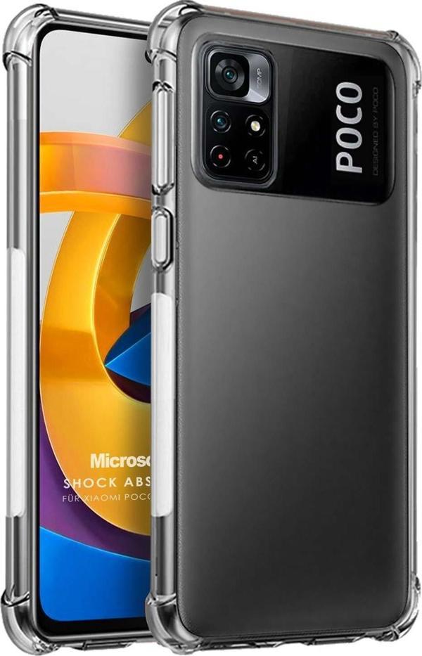 Microsonic Xiaomi Poco M4 Pro Kılıf Shock Absorbing Şeffaf - Image 1