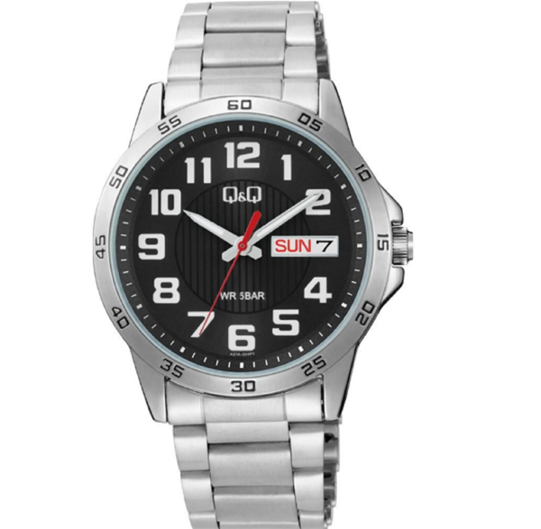 Q&q A37a-004py Takvimli, 5 Atm Su Geçirmez Erkek Kol Saati-QQ108 - Image 1