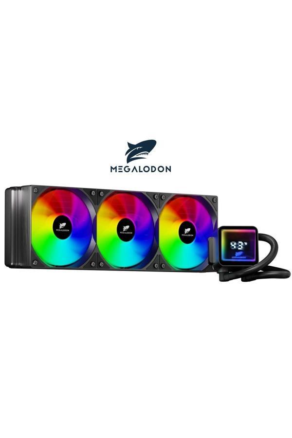 TR360 ARGB Sıvı Soğutucu (SİYAH RENK) DERECE GÖSTERGELİ İşlemci Soğutucu Fanı - Image 1