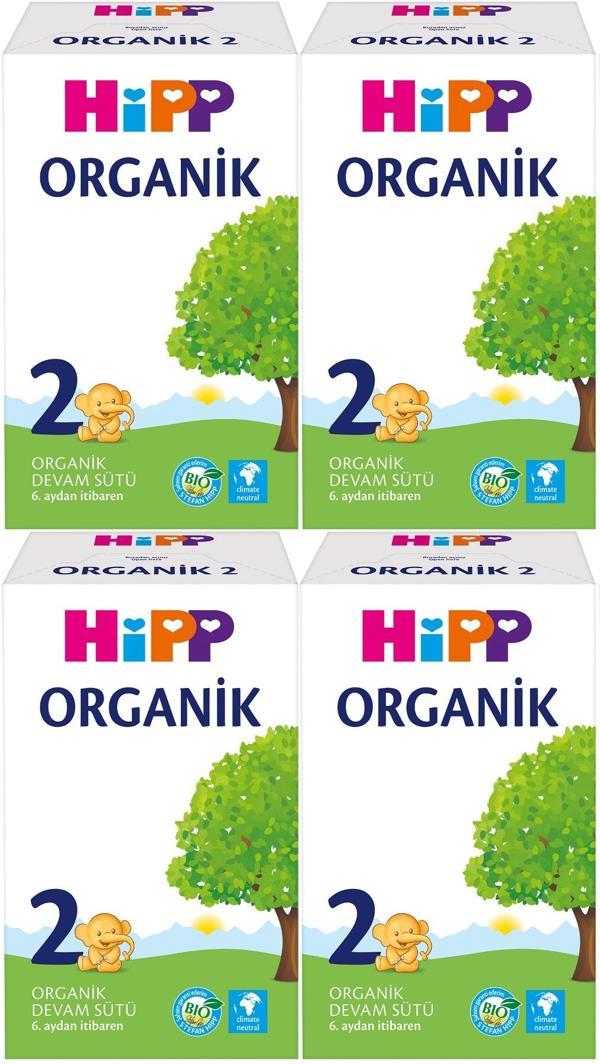 Hipp Organik Devam Sütü 600GR No:2 (6. Aydan İtibaren) (4 Lü Set) - Image 1