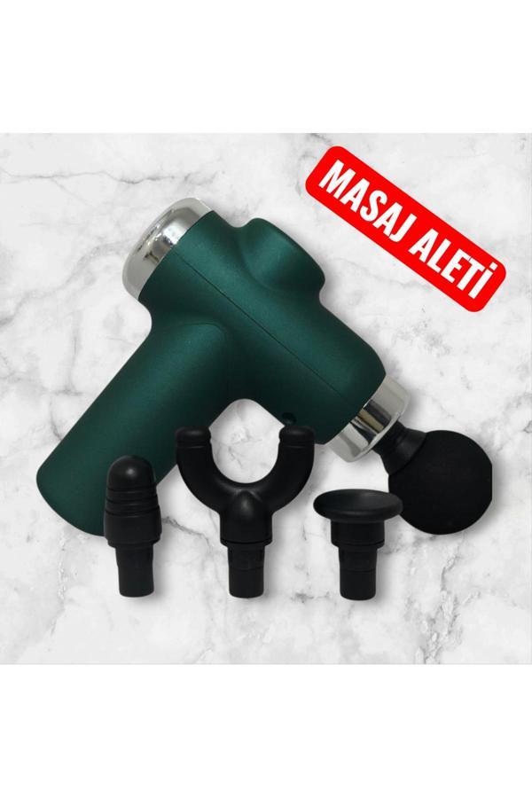 Adr Masaj Tabancası Sporcu Masaj Aleti 4 Başlıklı Şarjlı Titreşimli Sporcu Masaj Tabancası - Image 1