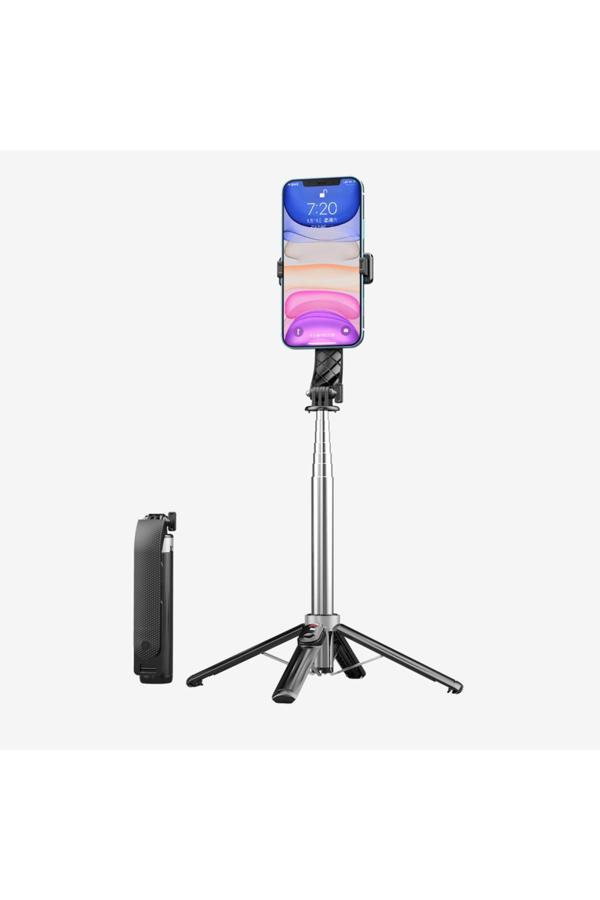 Linktech H876 Premium Mini Bluetooth Kumandalı Selfie Çubuğu Telefon Tripod - Image 1
