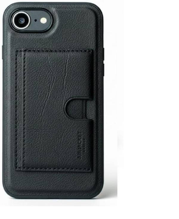 Apple iPhone 16E Uyumlu Manyetik Deri Cüzdan Kılıf, Kart Yuvalı, Kablosuz Şarj Destekli, Ayrılabilir Tasarım, Siyah - Image 1