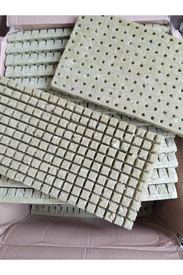 Grodan Rockwool Hidroponik Tükiye Topraksız Tarım Kaya Yünü Fideleme Tohum Çimlendirme 25 Adet - Image 1
