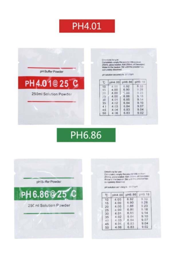 Güneydoğu Topraksız Tarım Ph Metre Ölçüm Cihazı Kalibrasyon Tozları 4.01-6.86 - Image 1