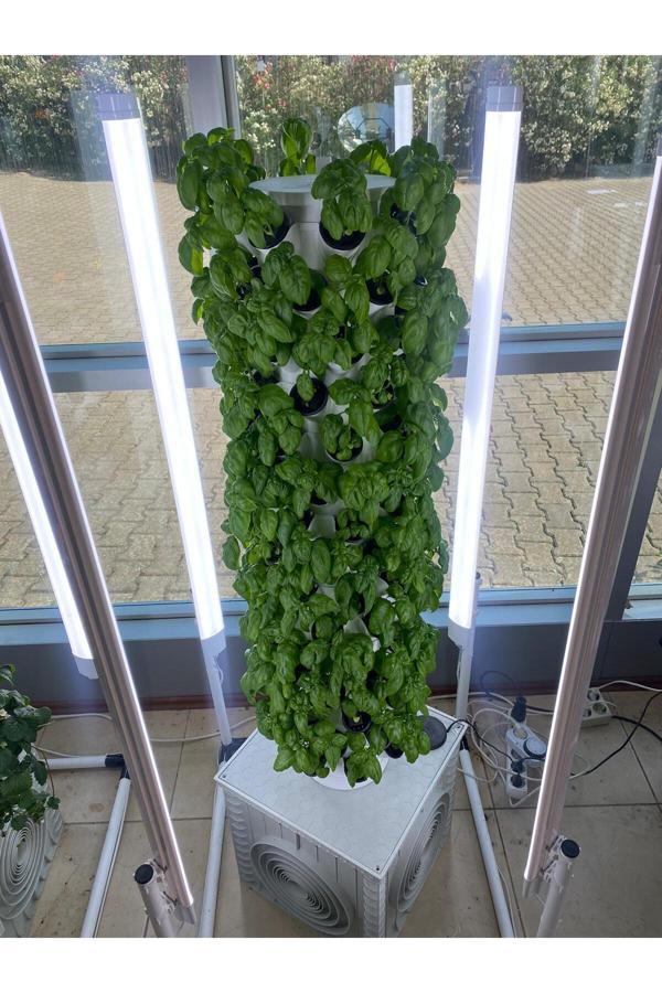 Güneydoğu Topraksız Tarım Dikey Bitki Üretim Kulesi 15 Katlı-120 Gözlü - Hidroponik Full Set - Image 1