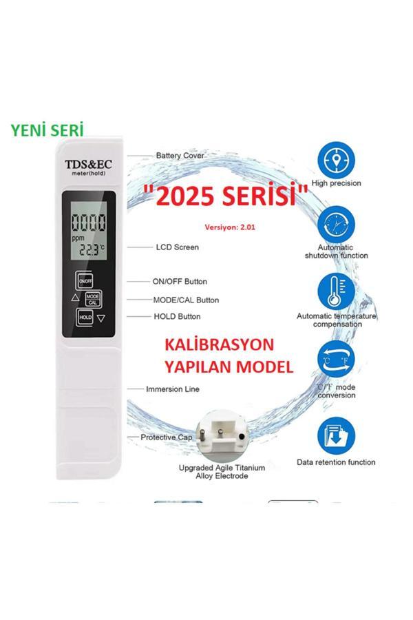 Güneydoğu Topraksız Tarım Ec/Ppm Metre Tds Ölçer-Su Kalitesi 2025 Model(Kalibrasyon Özellikli) - Image 1