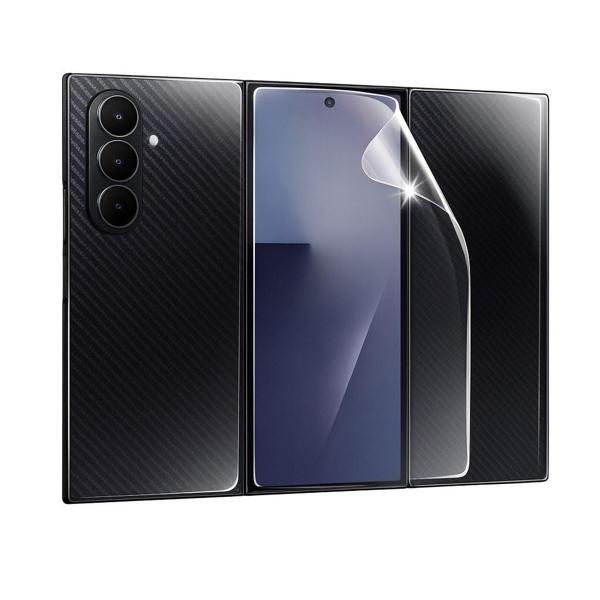 Samsung Galaxy Z TriFold Uyumlu 1 Ön 2 Arka Body Şeffaf Ultra koruyucu Nano Jelatin - Image 1