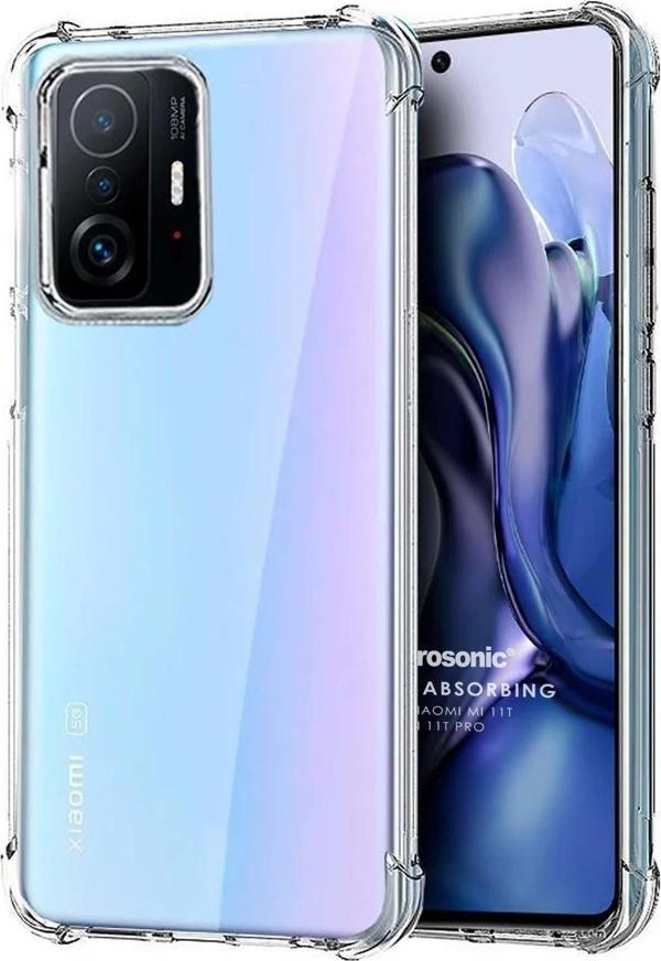 Microsonic Xiaomi Mi 11T Kılıf Shock Absorbing Şeffaf - Image 1