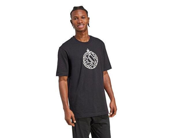 adidas M Hol Met T Erkek Günlük Tişört JM6437 Siyah - Image 1