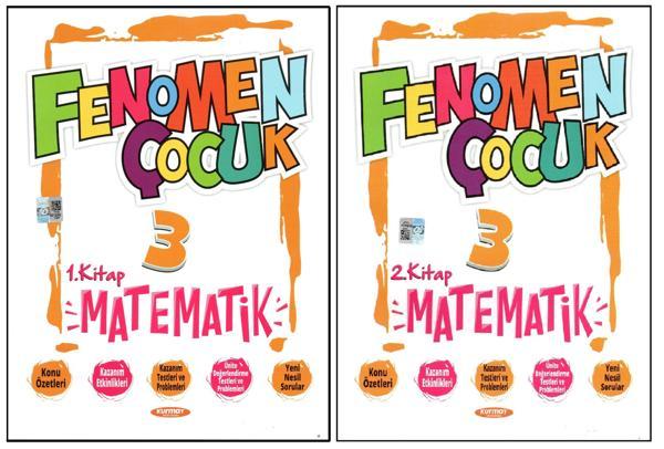 Fenomen Çocuk 3.Sınıf Matematik 1.Kitap + Matematik 2. Kitap (2 kitap) - Fenomen Yayıncılık - Image 1