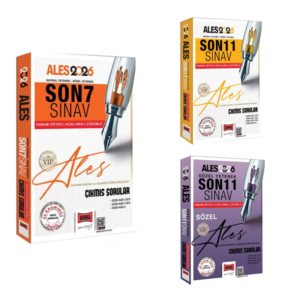 Yargı 2026 ALES VIP Çözümlü Çıkmış Sorular Seti 3 Kitap Yargı Yayınları - Yargı Yayınları - Image 1