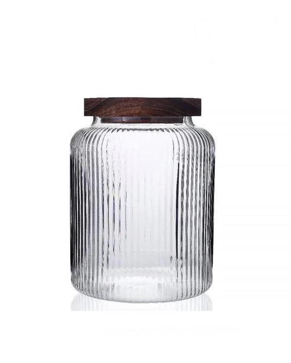 Mien MEN 1S12 Ahşap Kapaklı Cam Kavanoz 1800 cc - Image 1