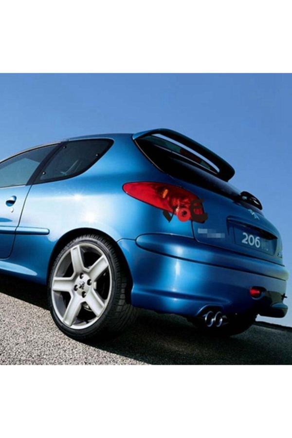Gtm Otomotiv Peugeot 206 Bagaj Cam Üstü Spoiler - Mat Siyah - Image 1