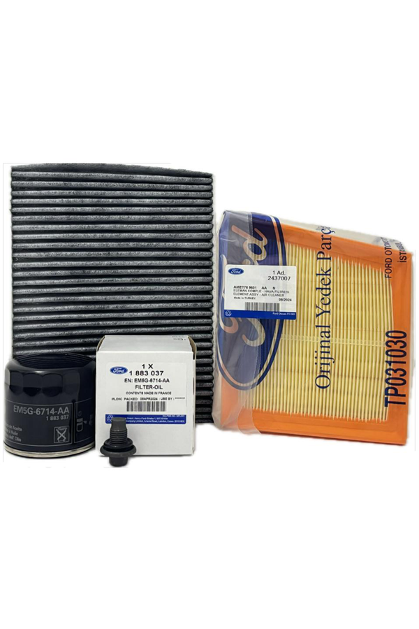 Ford B-Max 1.0 Ecoboost Filtre Bakım Seti 2012-2018 Hava+Yağ+Karbonlu Polen Filtresi - Image 1