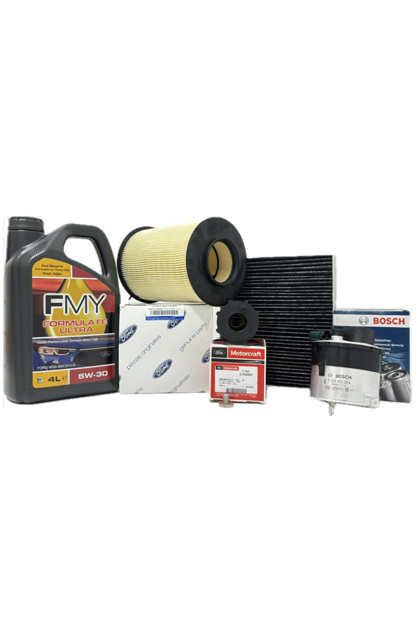 Ford C-Max 1.6 TDCi Dizel Filtre Seti 2008-2011 Hava+Yağ+K.Polen+Bosch Yakıt Filtresi+Motor Yağı - Image 1