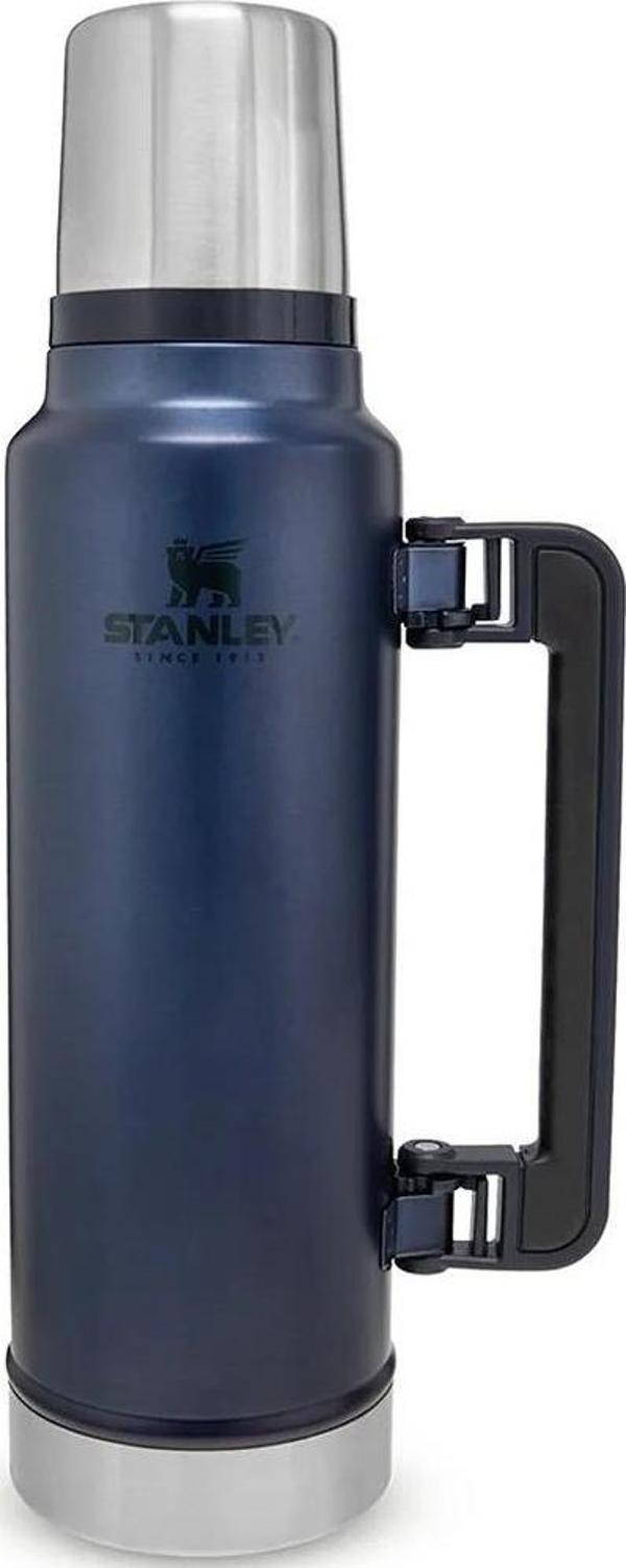 Stanley 10-08265-006 Klasik Vakumlu Çelik Termos - Lacivert 1.4 lt - Image 1
