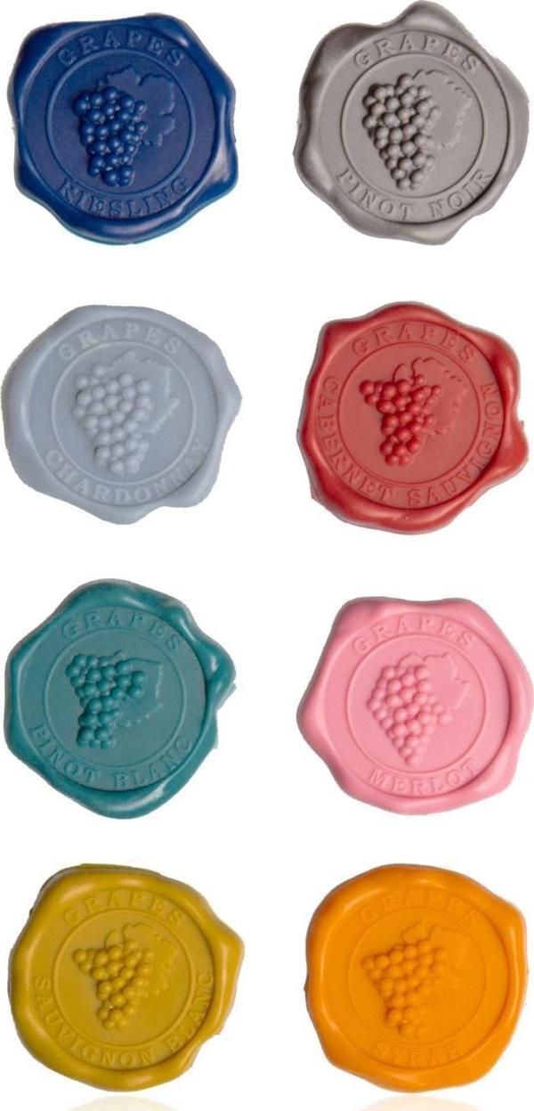 Vacu Vin 1886461 Bardak Markörleri Klasik 8 parça Kutulu - Image 1