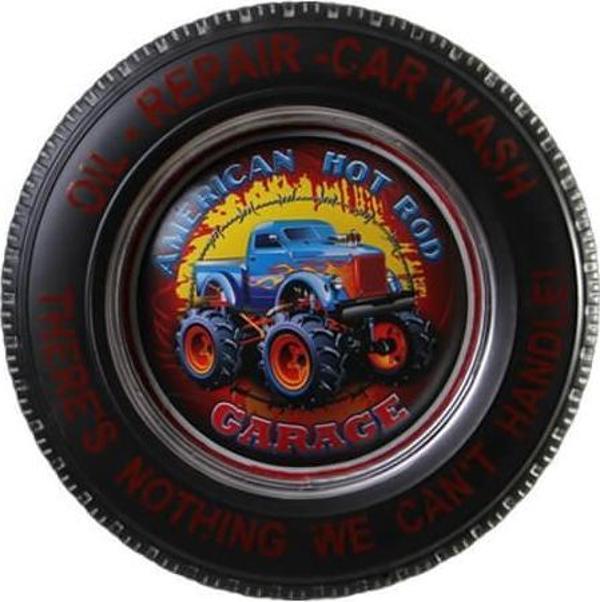Dekoratif Araba Tekerleği 4x4 Temalı Led Işıklı Vintage Hediyelik - Image 1