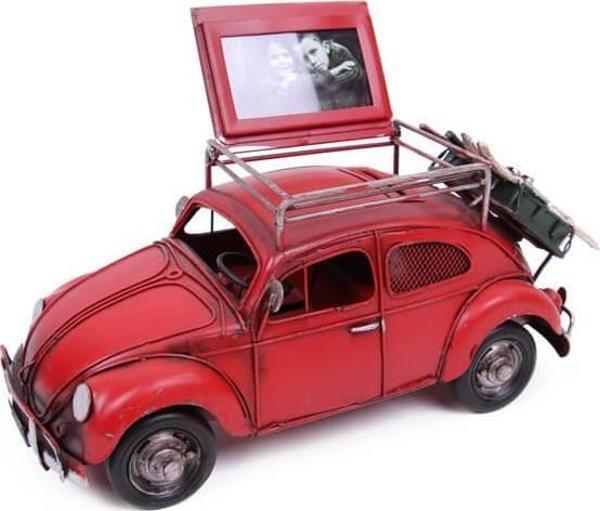 Dekoratif Metal Araba Çerçeveli ve Kumbaralı Hediyelik - Image 1