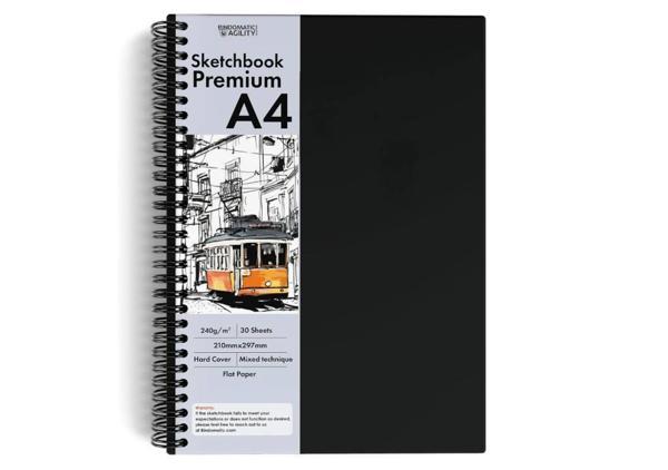 Bindomatic Agility Collection Sketcbook A5 Çizim Defteri 240g 30 Yaprak - Image 1