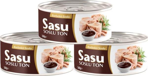 Sasu Barbekü Soslu Ton Balığı 3 X 160 G Bütün Dilim - Image 1