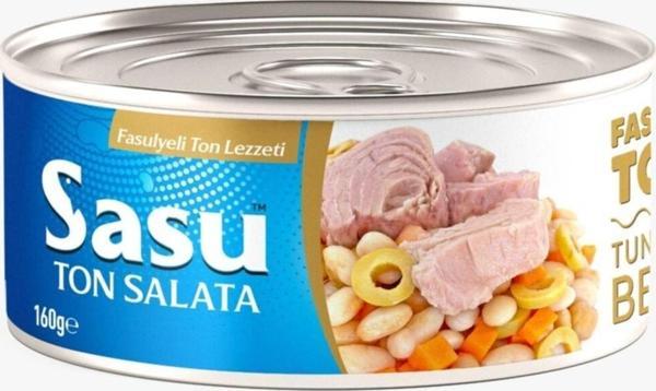 Sasu Fasulyeli Ton Salata 2x160g Iri Parça - Image 1
