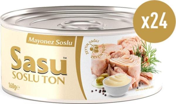 Sasu Mayonez Soslu Ton Balığı 1 Koli 24x160g Iri Parça - Image 1