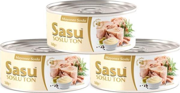 Sasu Mayonez Soslu Ton Balığı 3 X 160 G Iri Parça - Image 1