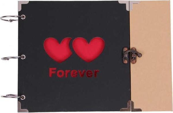 Forever Albüm Kilitli Kalp Modeli Resim Çerçeveli Hediyelik - Image 1