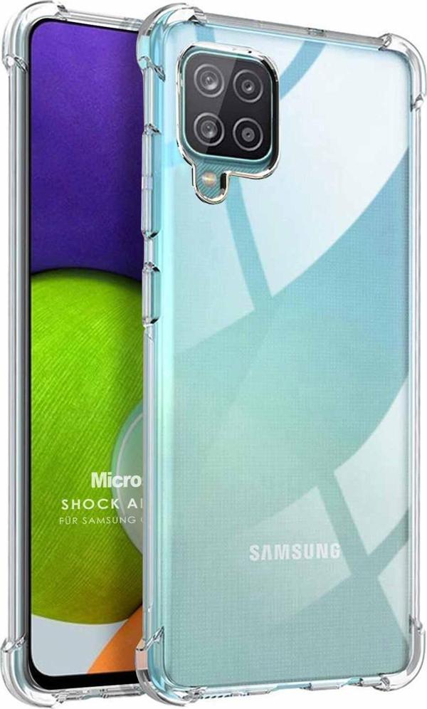 Microsonic Samsung Galaxy M22 Kılıf Shock Absorbing Şeffaf - Image 1