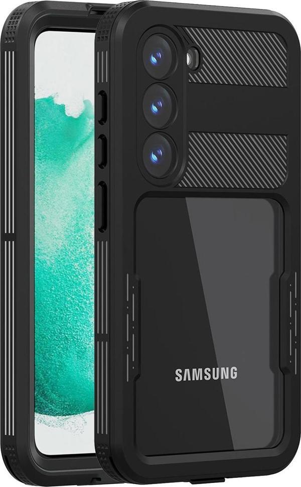 Microsonic Samsung Galaxy S23 Kılıf Waterproof 360 Full Body Protective Siyah - Image 1