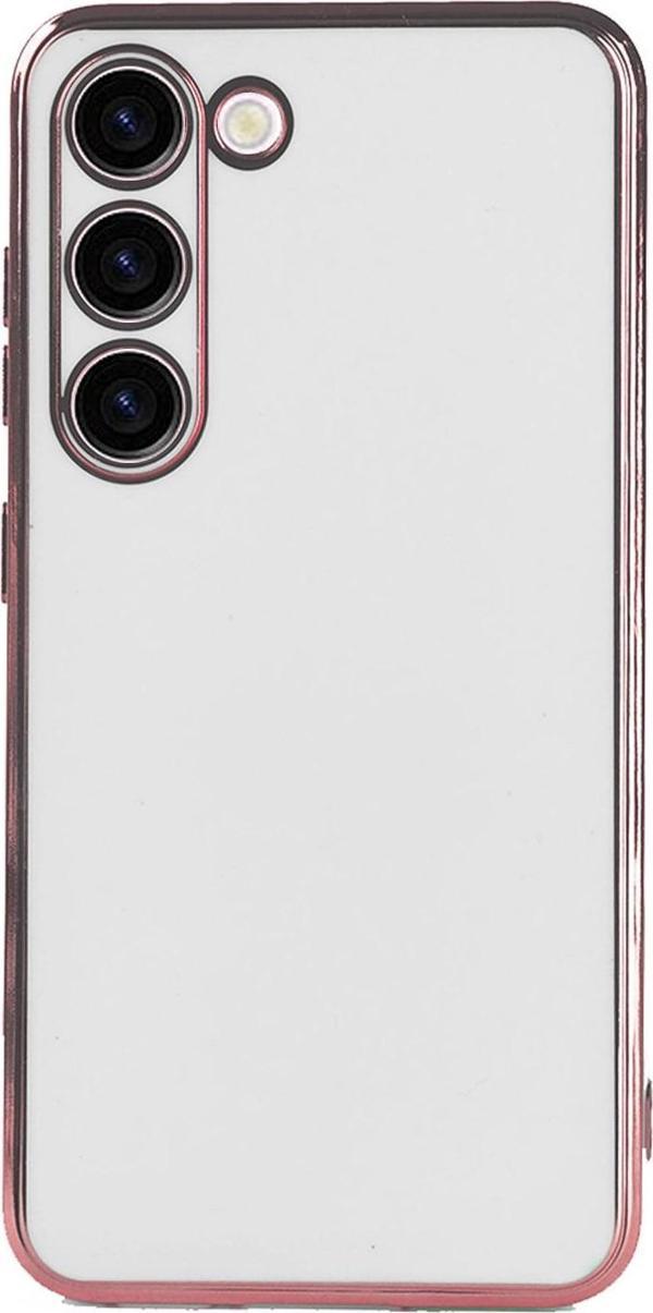 Microsonic Samsung Galaxy S23 Plus Kılıf Olive Plated Beyaz - Image 1