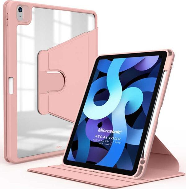Microsonic Apple iPad Air 5.Nesil 2022 Kılıf (A2588-A2589-A2591) Regal Folio Pembe - Image 1