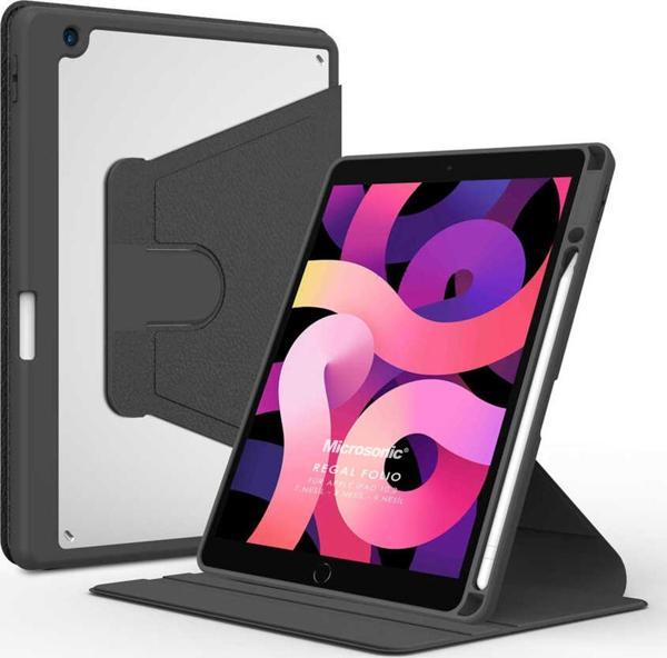 Microsonic Apple iPad 10.2'' 8. Nesil Kılıf (A2270-A2428-A2429-A2430) Regal Folio Siyah - Image 1