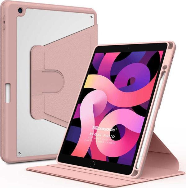 Microsonic Apple iPad 10.2'' 7. Nesil Kılıf (A2197-A2200-A2198) Regal Folio Pembe - Image 1