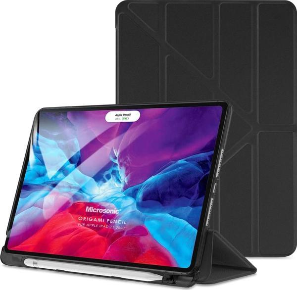 Microsonic Apple iPad Pro 11'' 2021 3. Nesil Kılıf (A2377-A2459-A2301-A2460) Origami Pencil Siyah - Image 1