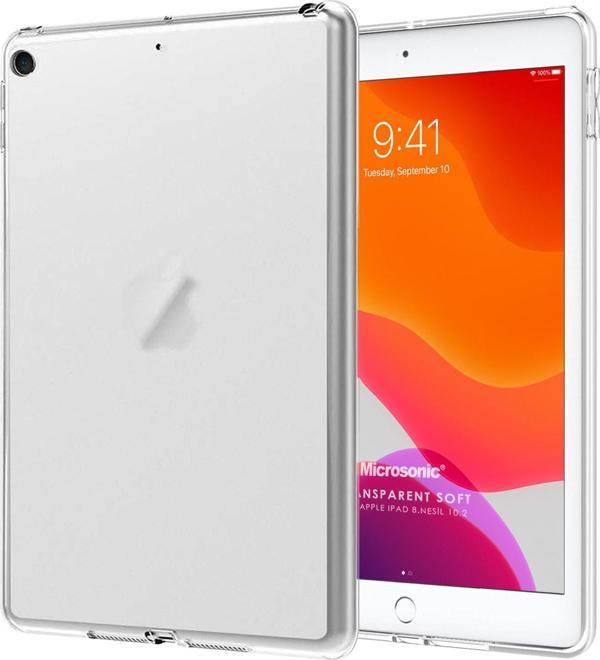 Microsonic Apple iPad 10.2'' 9. Nesil (A2602-A2604-A2603-A2605) Kılıf Transparent Soft Beyaz - Image 1