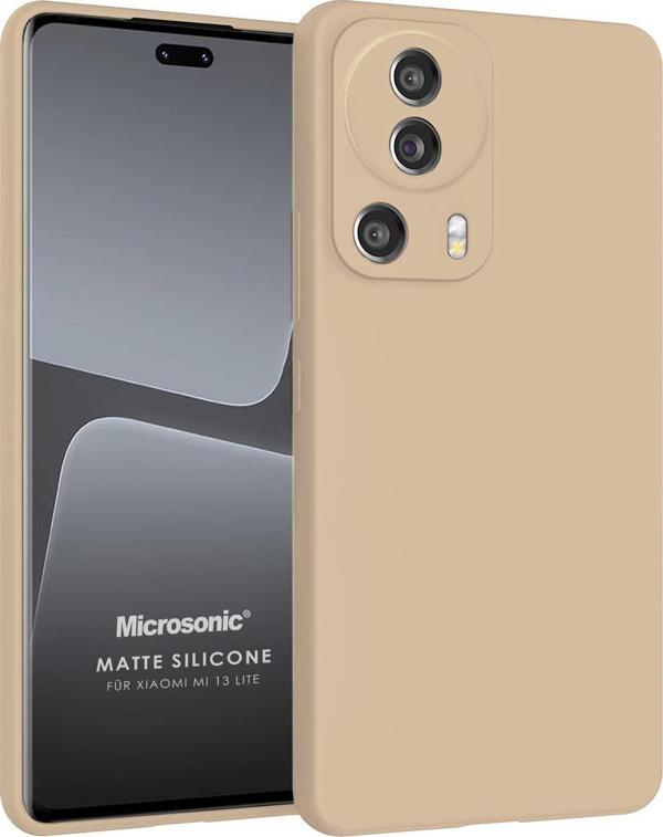 Microsonic Matte Silicone Xiaomi Mi 13 Lite Kılıf Gold - Image 1