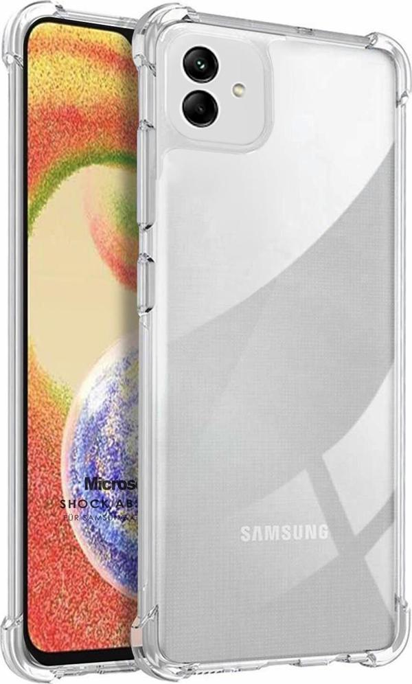 Microsonic Samsung Galaxy A04 Kılıf Shock Absorbing Şeffaf - Image 1