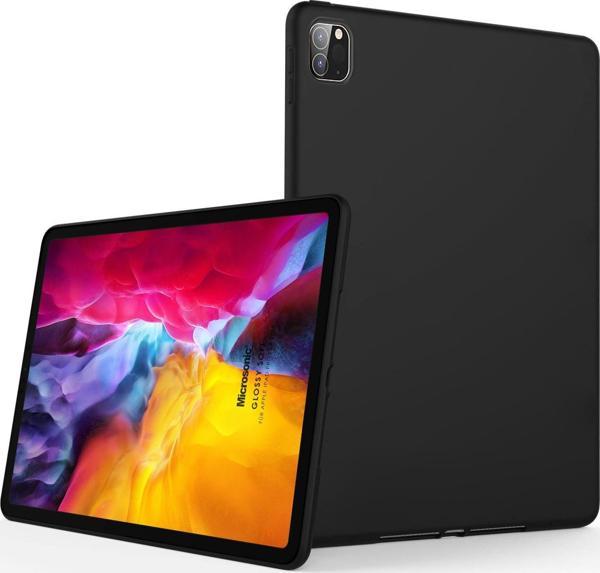 Microsonic Apple iPad Pro 12.9'' 2020 4.Nesil Kılıf, (A2229-A2069-A2232) Matte Silicone Siyah - Image 1
