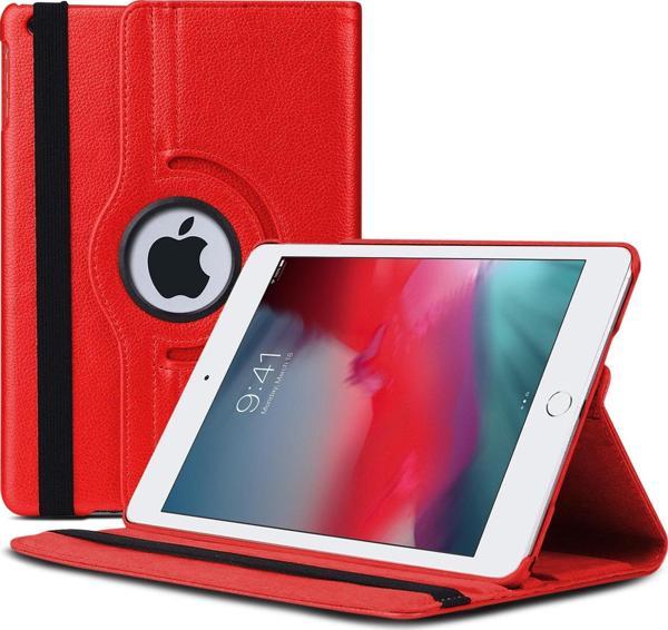 Microsonic Apple iPad Mini 5 7.9'' 2019 (A2133-A2124-A2125-A2126) Kılıf 360 Rotating Stand Deri Kırmızı - Image 1